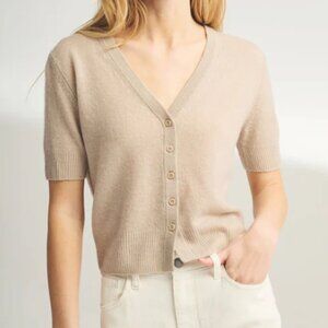 Naadam - Lightweight Cashmere Short Sleeve Cardigan